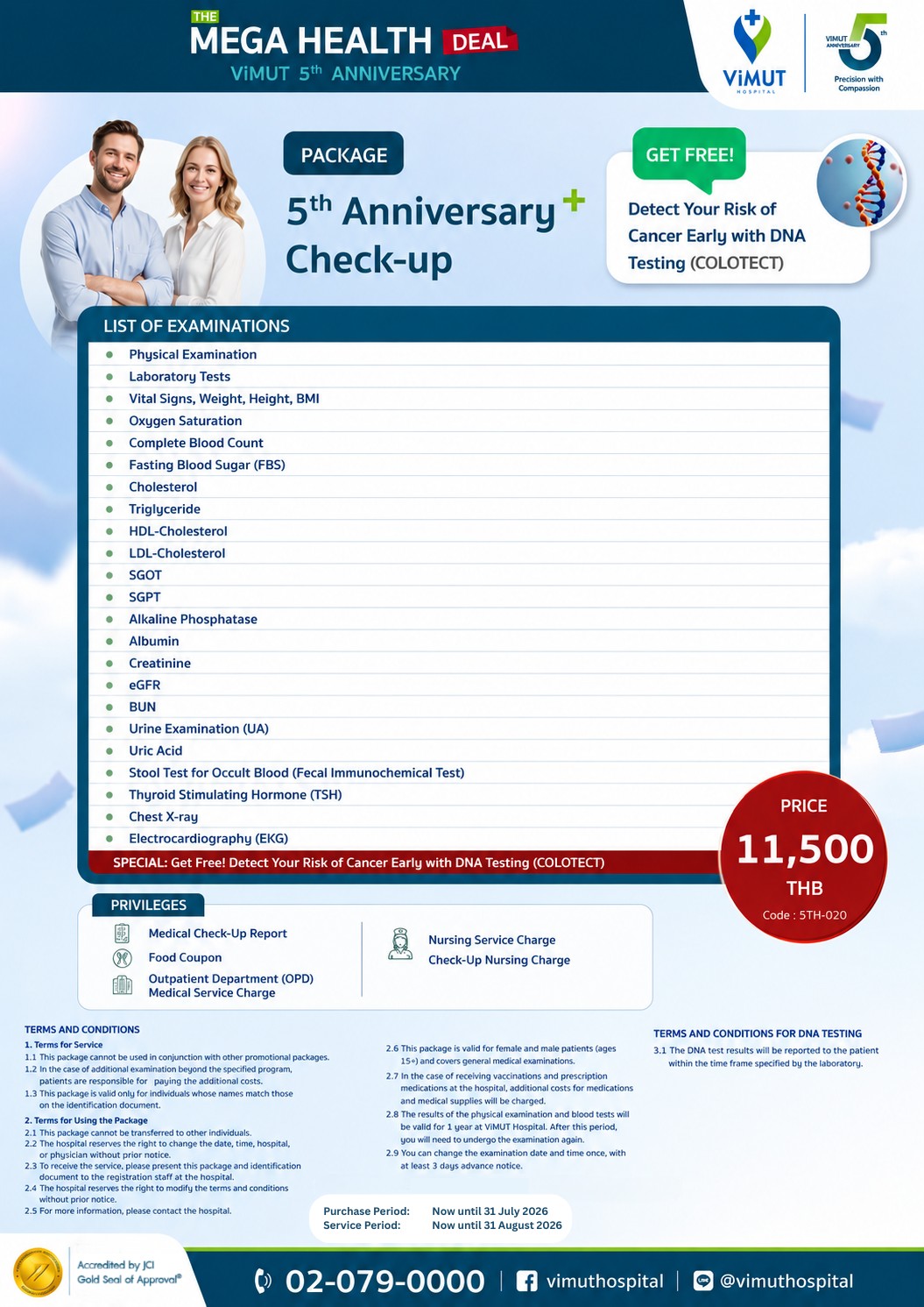Vimut Hospital - International Services Facebook ad: THE MEGA HEALTH DEAL: ViMUT 5th Anniversary Check-Up…