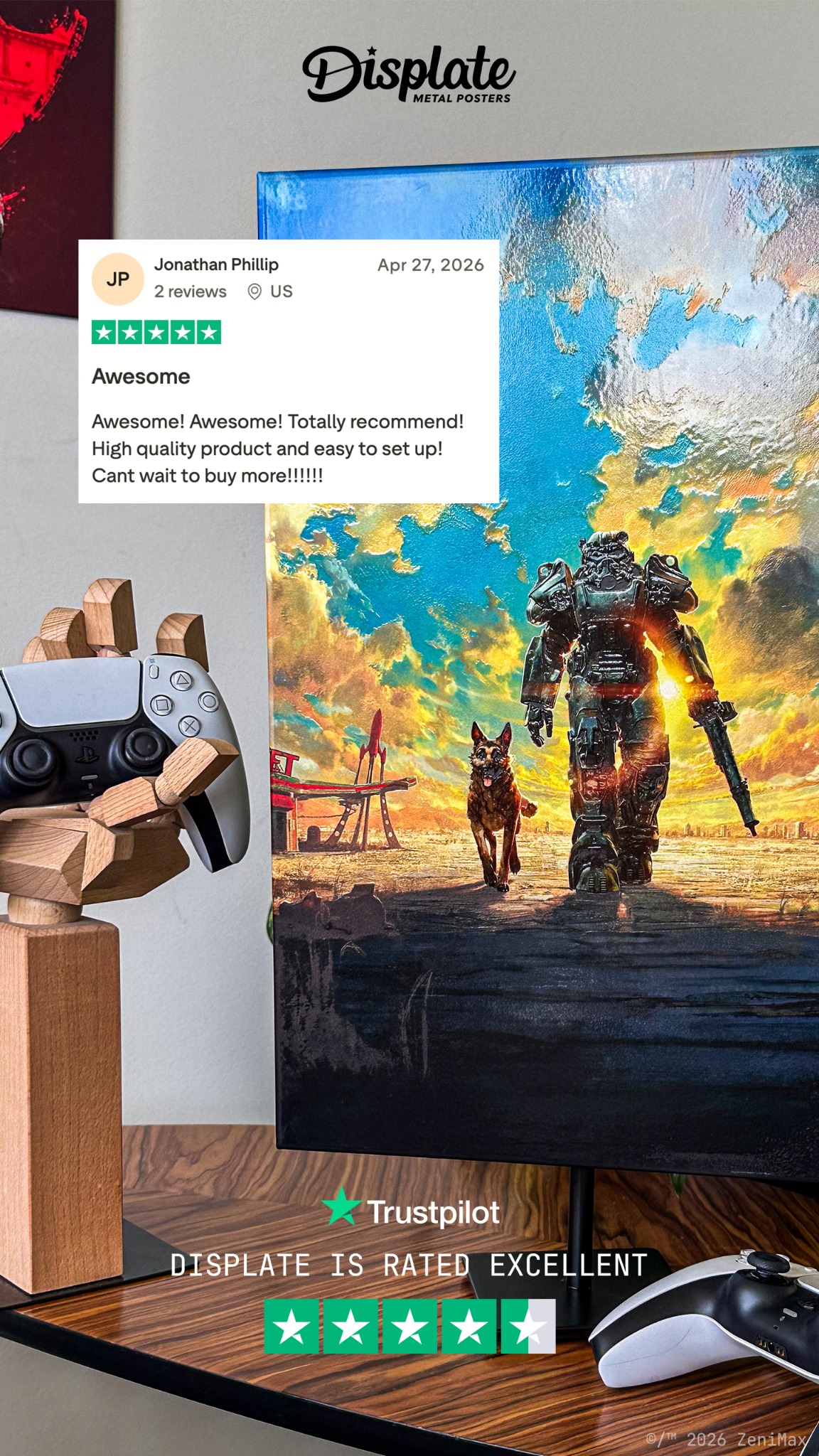 Displate Facebook ad