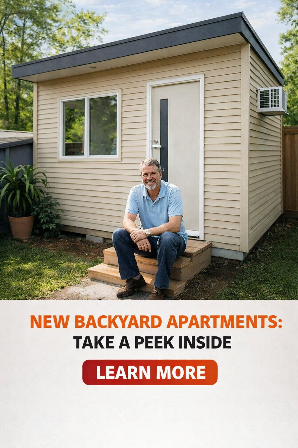 Smart Finds Facebook ad: Modern Backyard Apartments