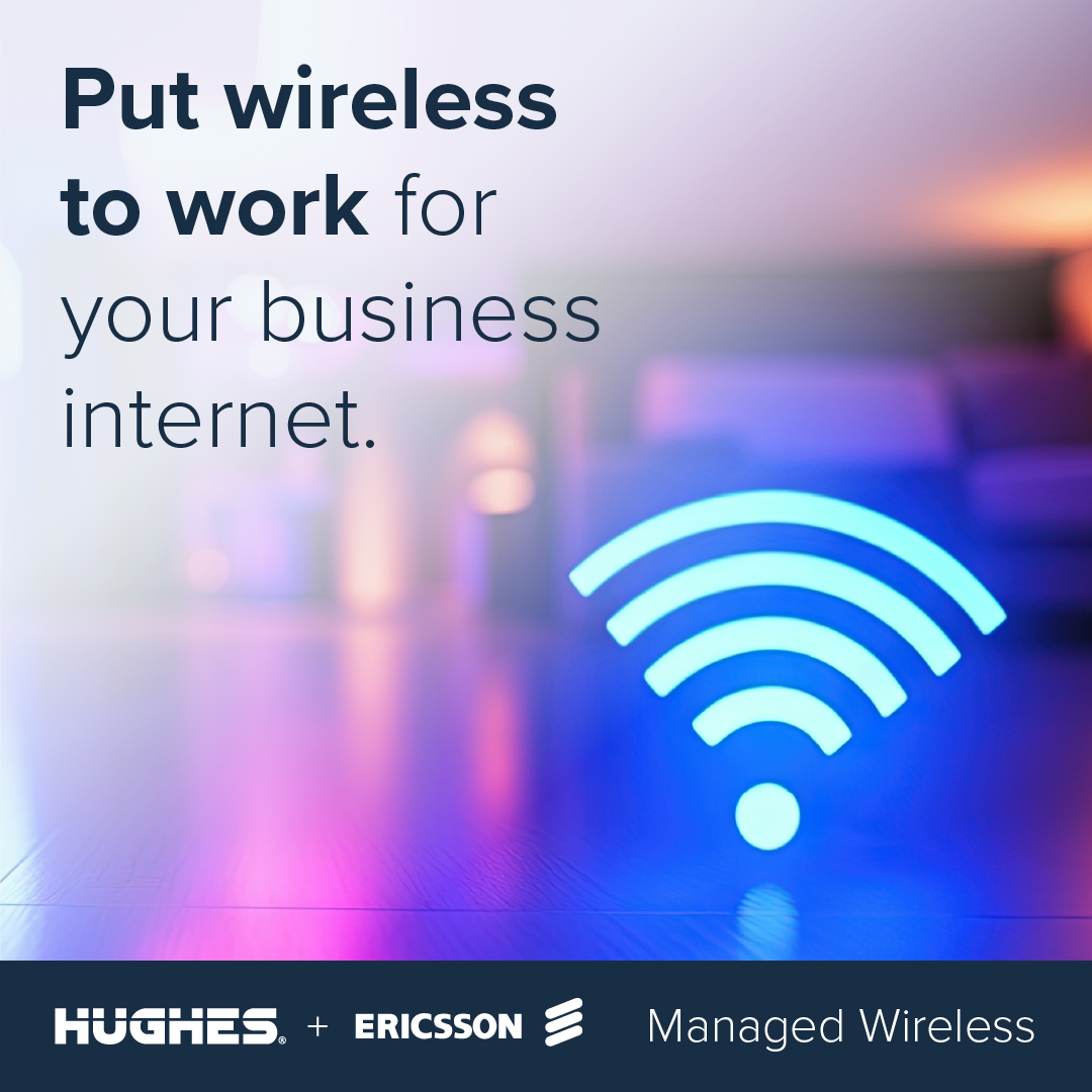 Hughes Facebook ad: Why Go Wireless-First?