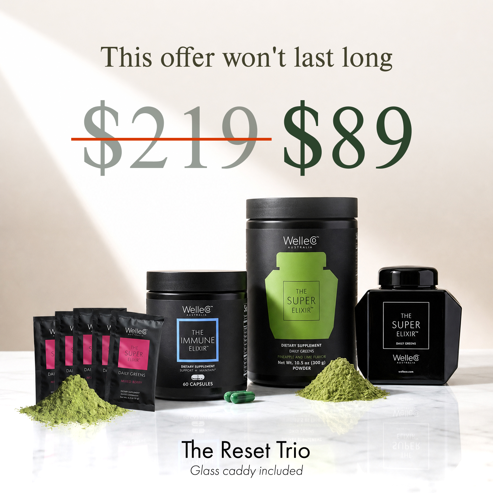 WelleCo Facebook ad