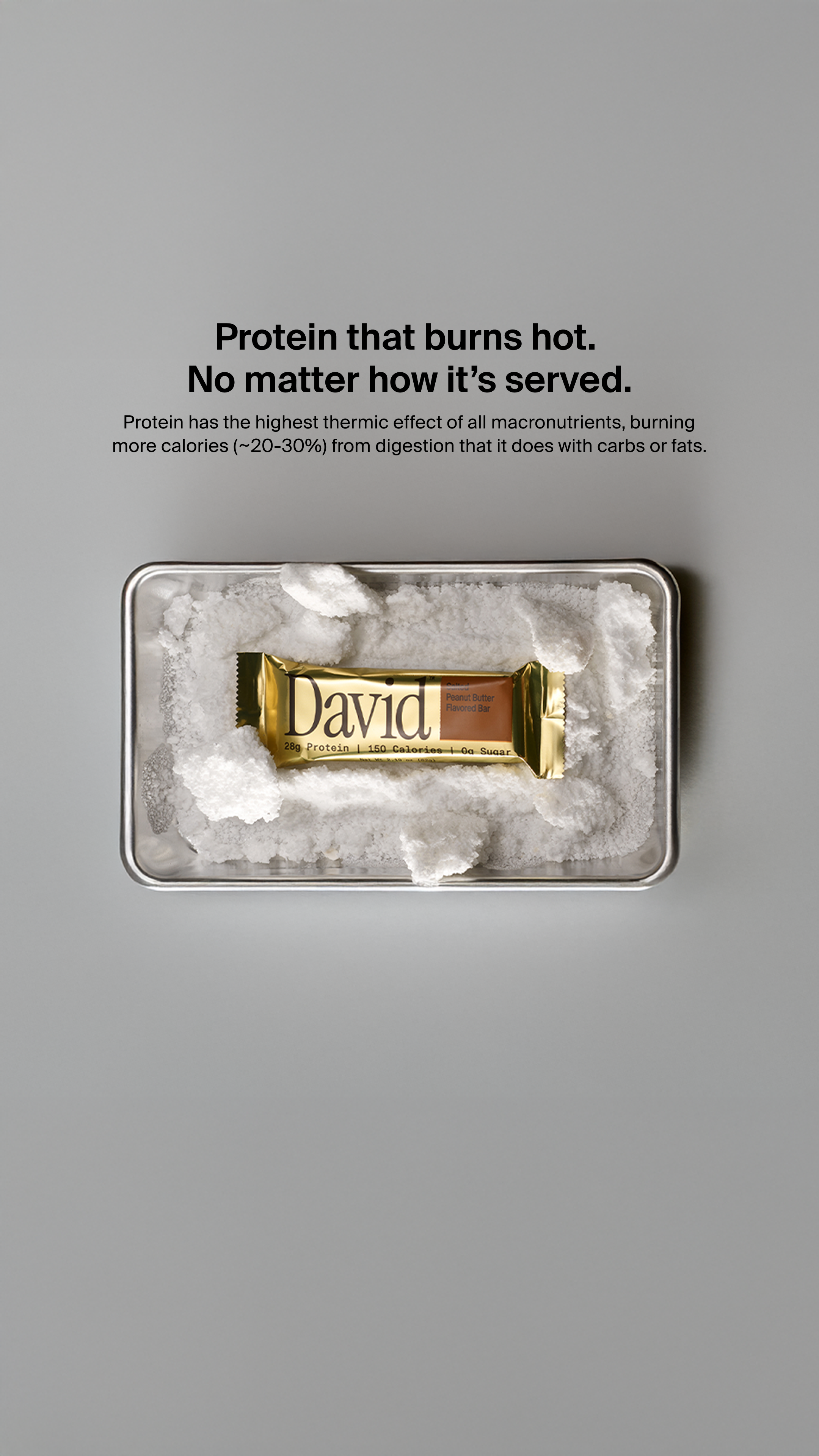 David Protein Facebook ad