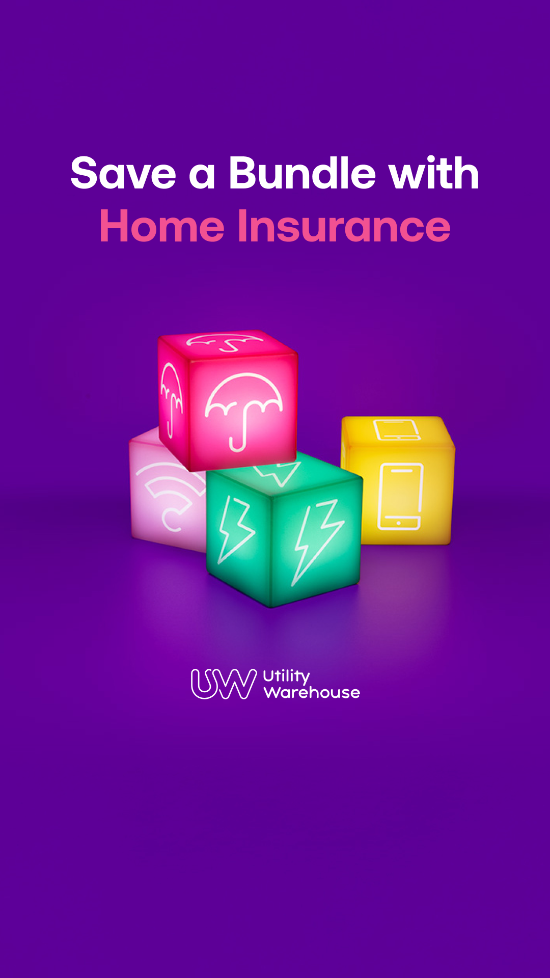 Utility Warehouse Facebook ad