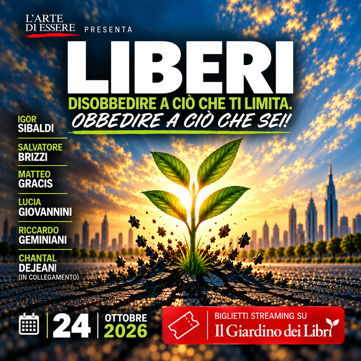 Il Giardino dei Libri Facebook ad: Dal vivo è sold out. Seguilo in streaming