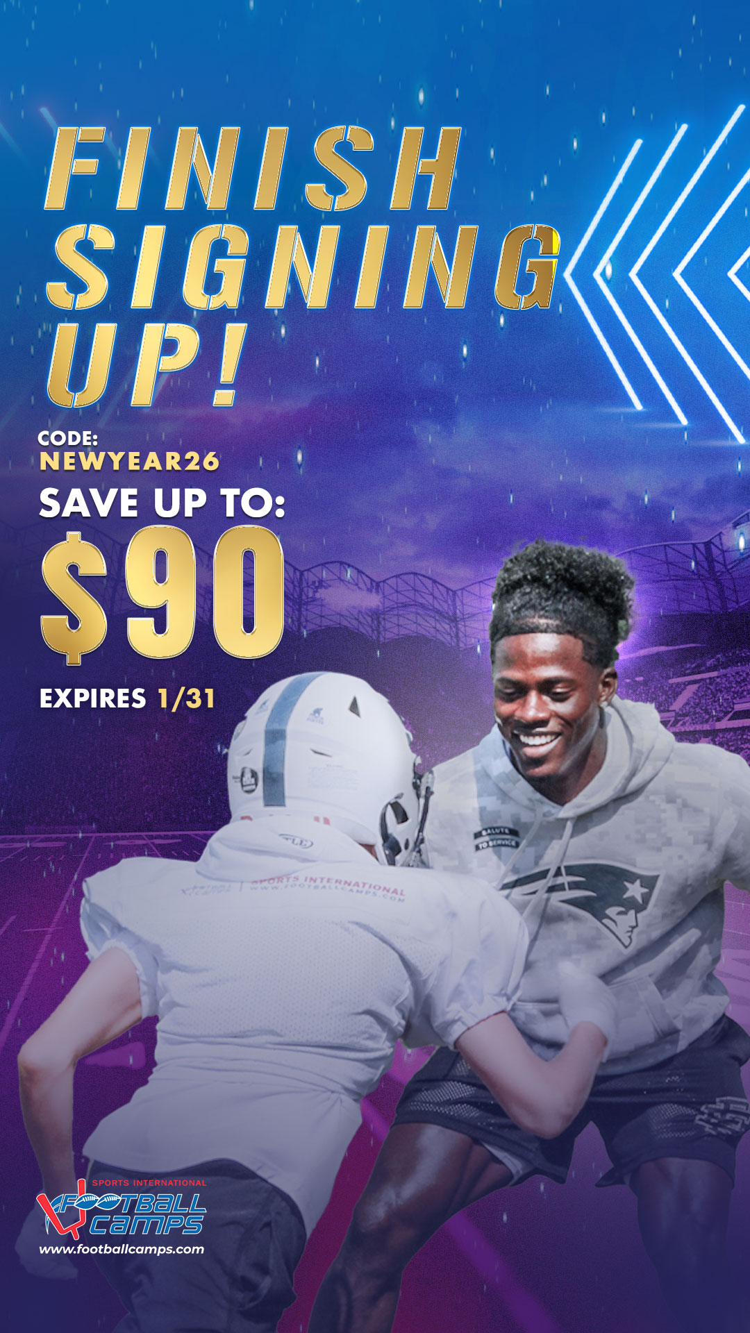 Sports International Football Camps Facebook ad