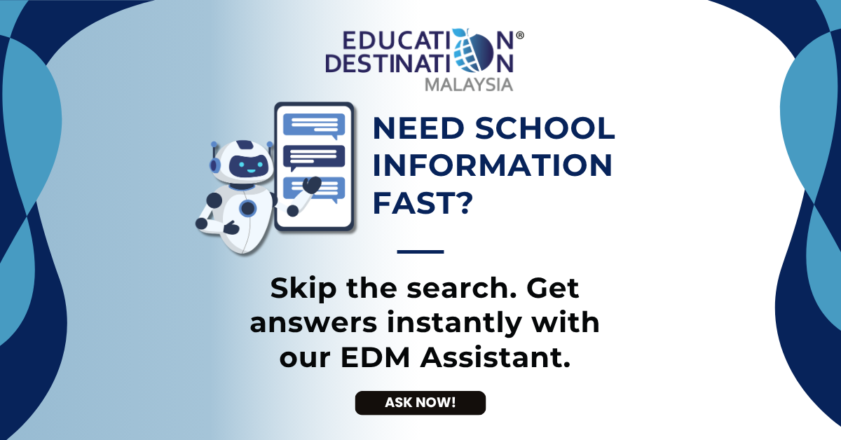 Education Destination Malaysia Facebook ad: Find The Best International Schools In Malaysia