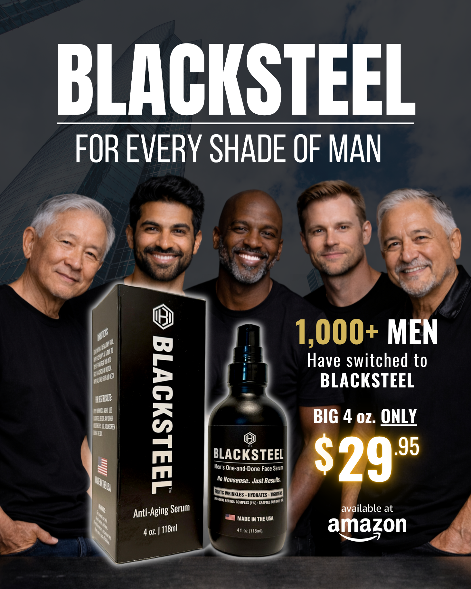 Blacksteel Skin Facebook ad