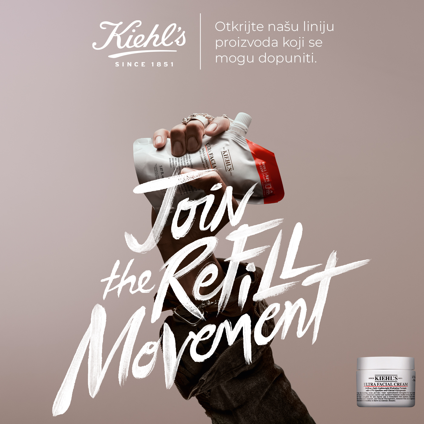 L'Oréal Groupe Facebook ad: Kiehl's Refill Pakovanja