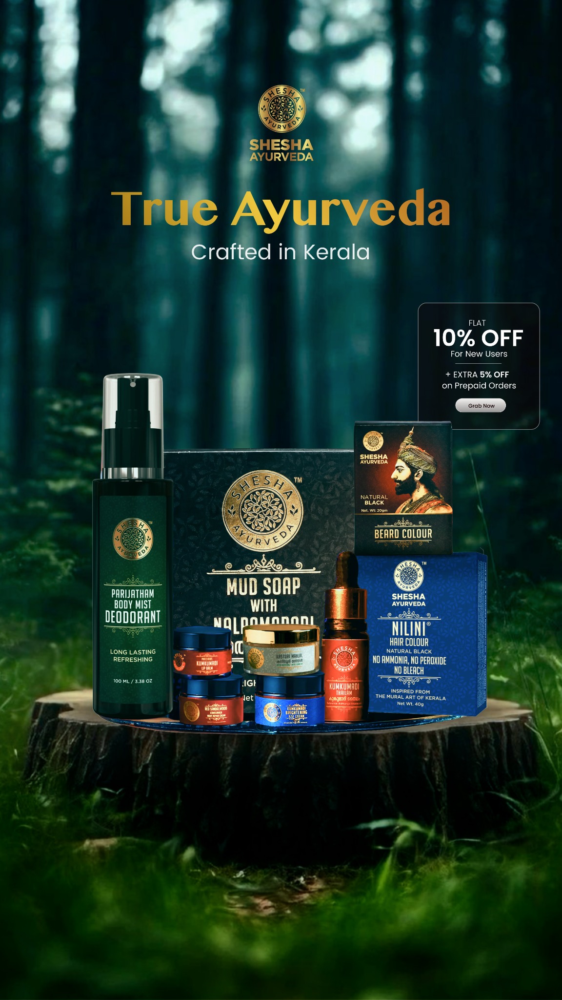 Shesha Ayurveda Facebook ad