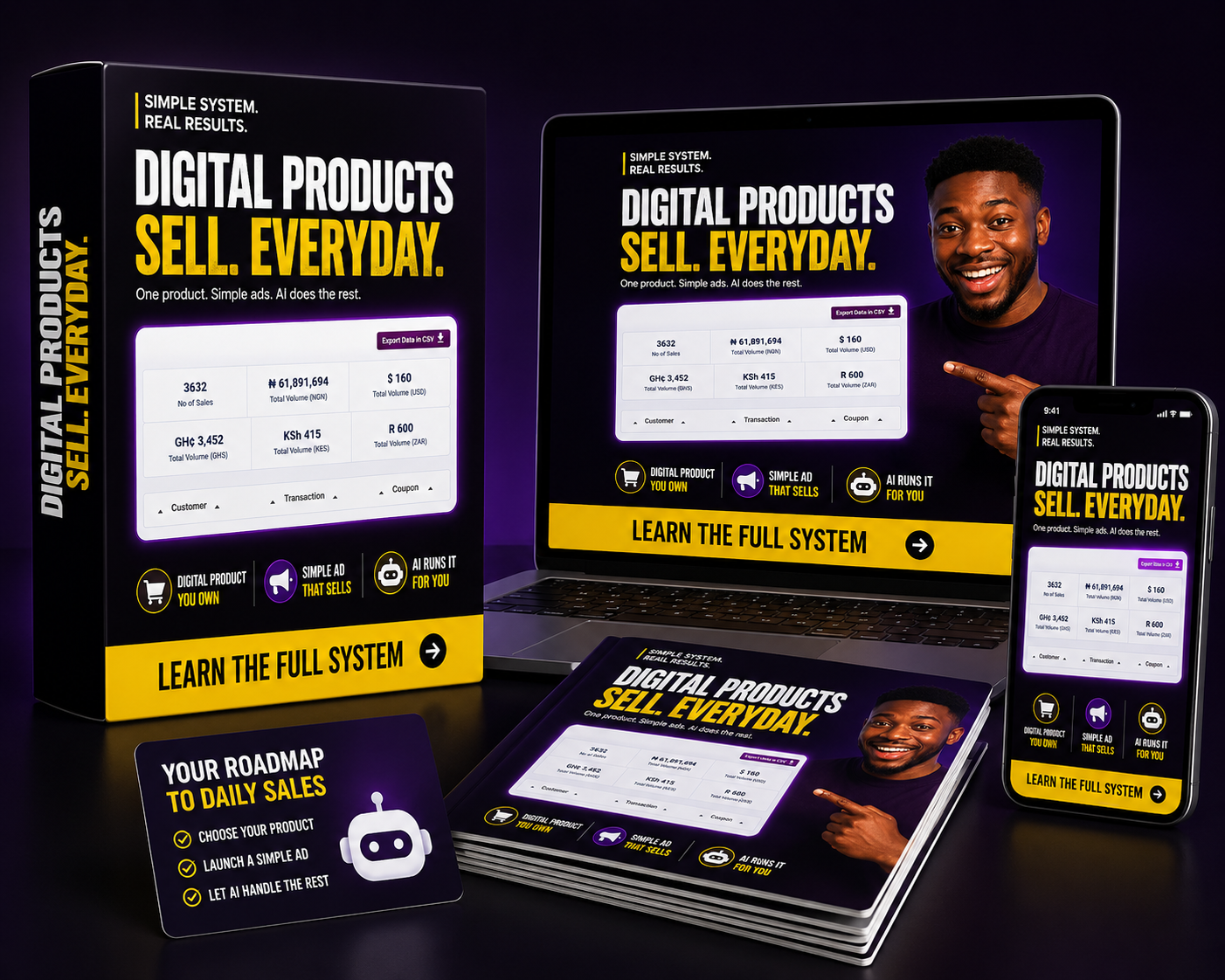 Get Hired Faster Facebook ad: The Simple 3-Step Digital Income System