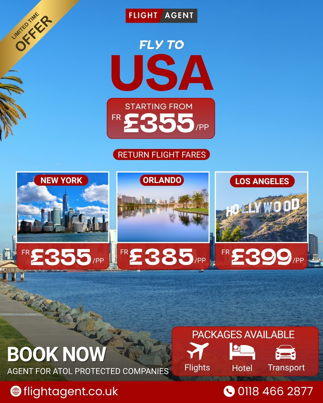 Flight Agent Facebook ad: Limited Time Offer!