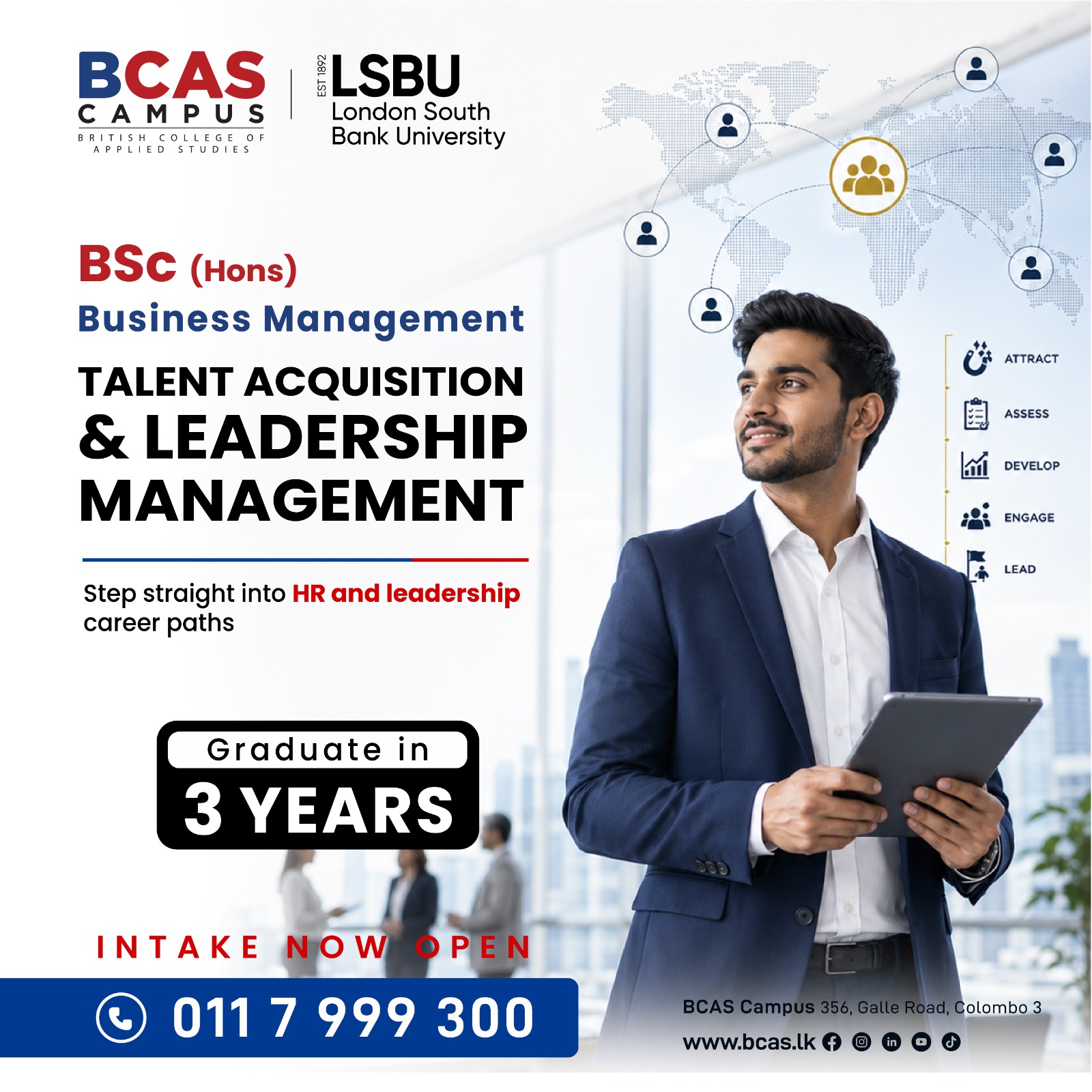 BCAS Campus Facebook ad: Start you degree!