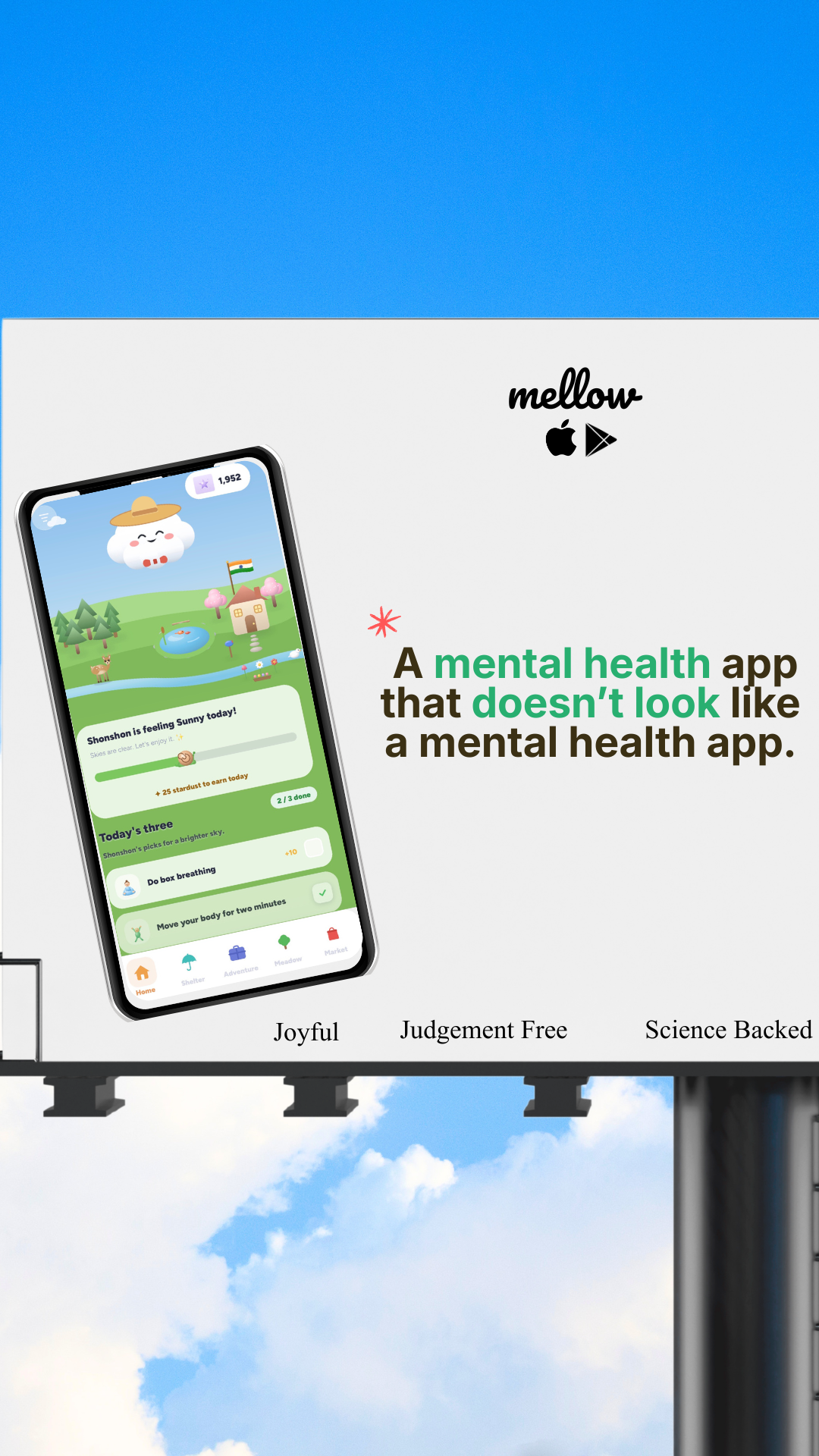 Mellow App Facebook ad