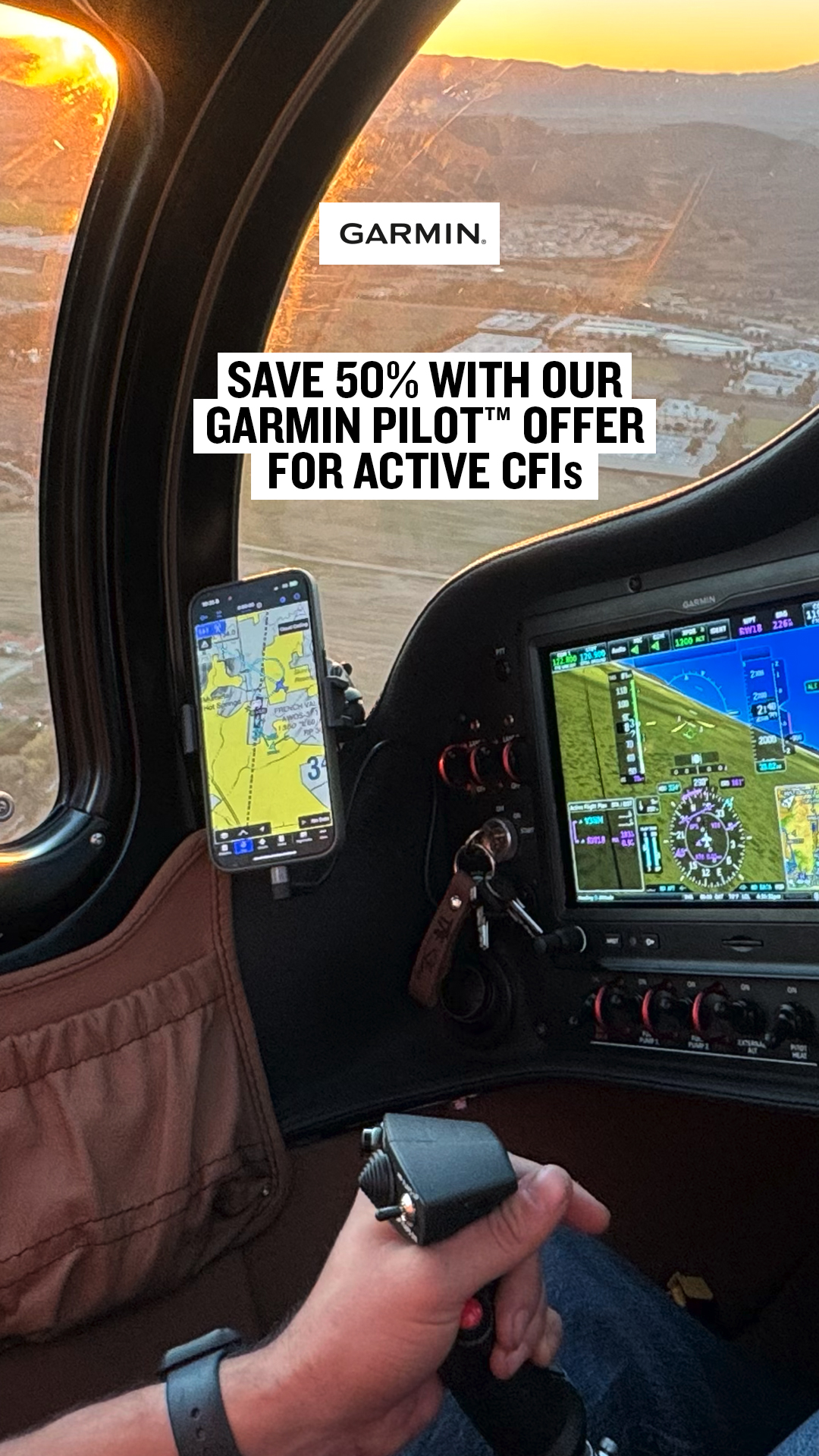 Garmin Aviation Facebook ad