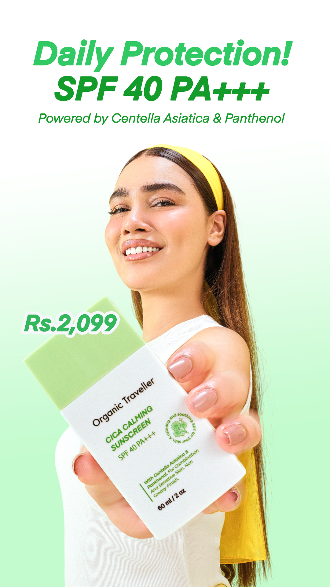 Organic Traveller - Skincare Facebook ad