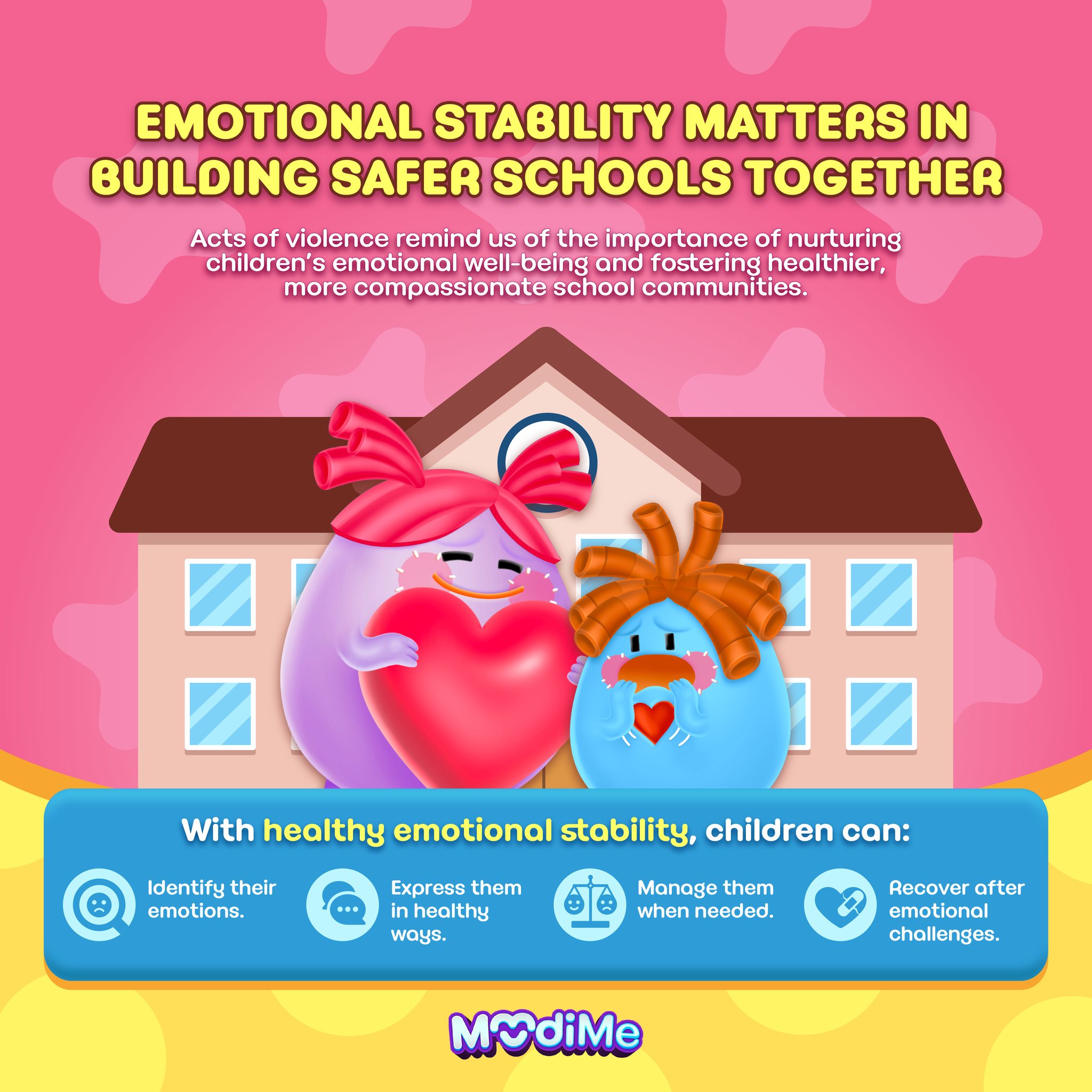 MoodiMe Facebook ad: Emotional stability supports learning.