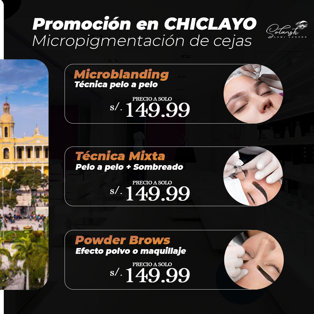 Solansh Lash & Brow Facebook ad: PROMOCIÓN EN CHICLAYO