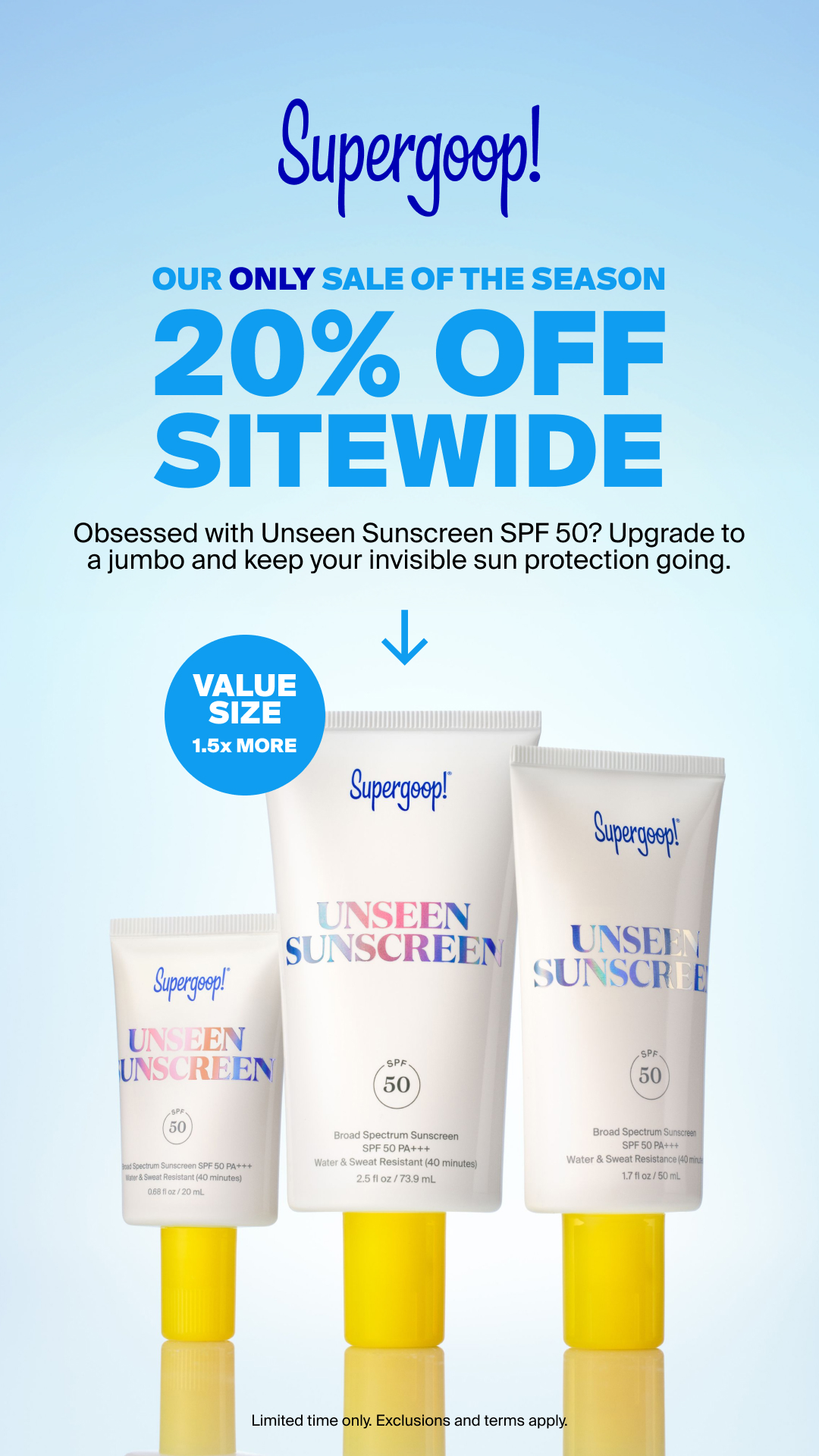 Supergoop Facebook ad