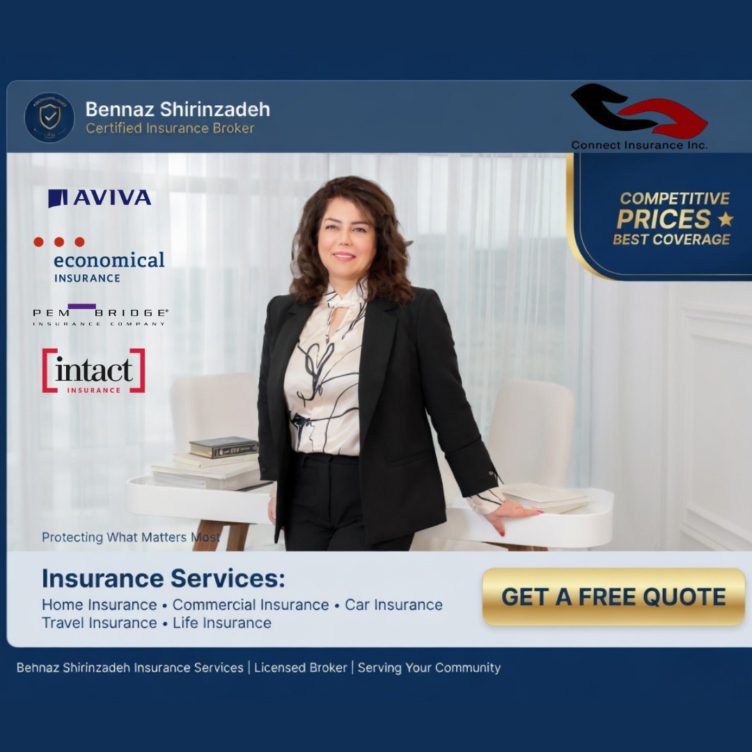 Behnaz Shirinzadeh - Insurance Broker Facebook ad