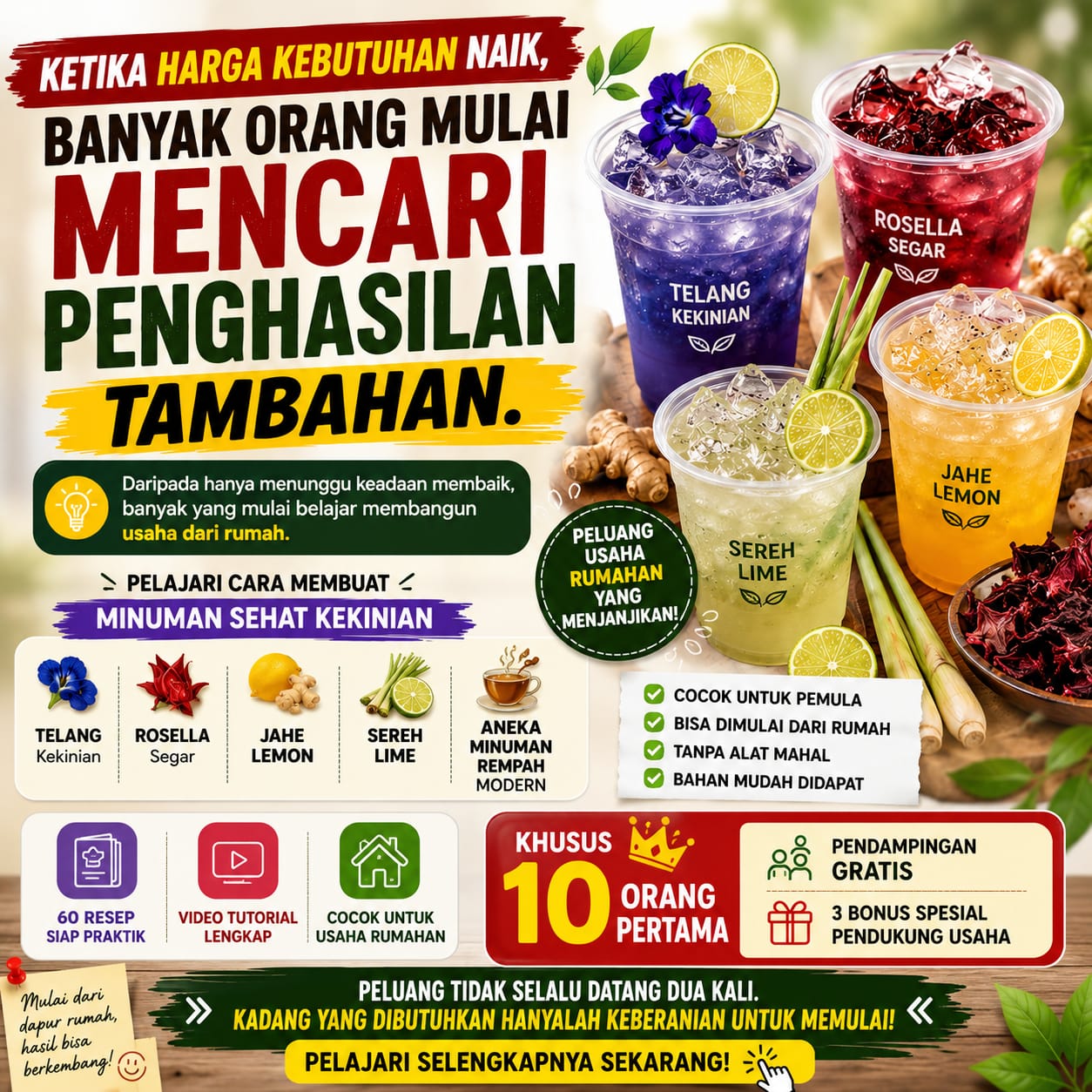 Jawara Resep Facebook ad: � Cari Penghasilan Tambahan Dari Rumah
