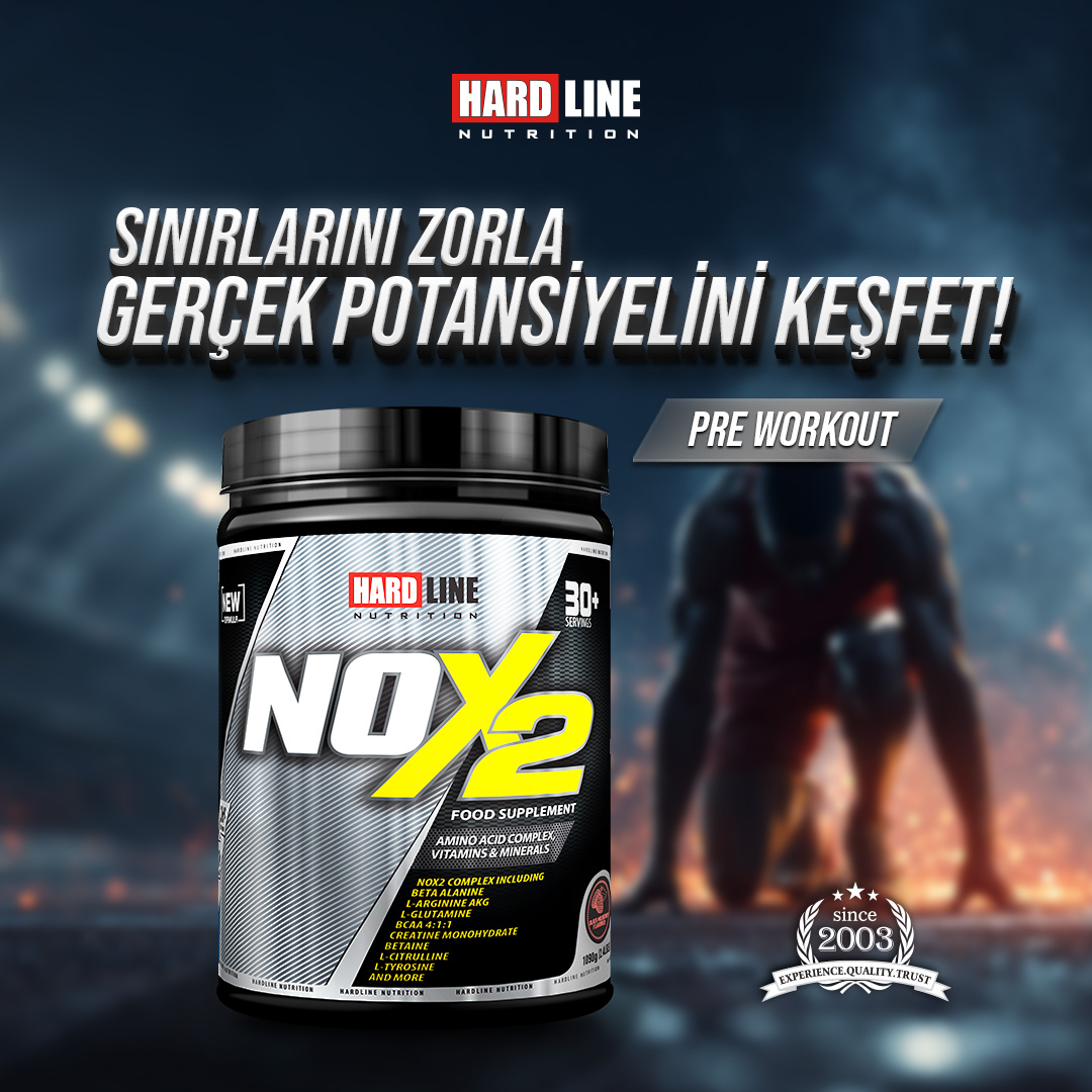 Hardline Nutrition Facebook ad: Antrenmana başlamadan önce ekstra bir itiş gücü mü…