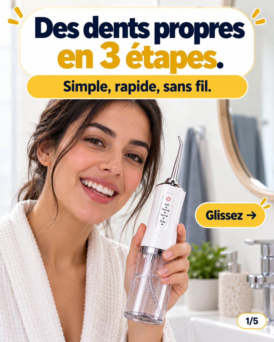 Shapextra Facebook ad: Vos gencives saignent au brossage?
