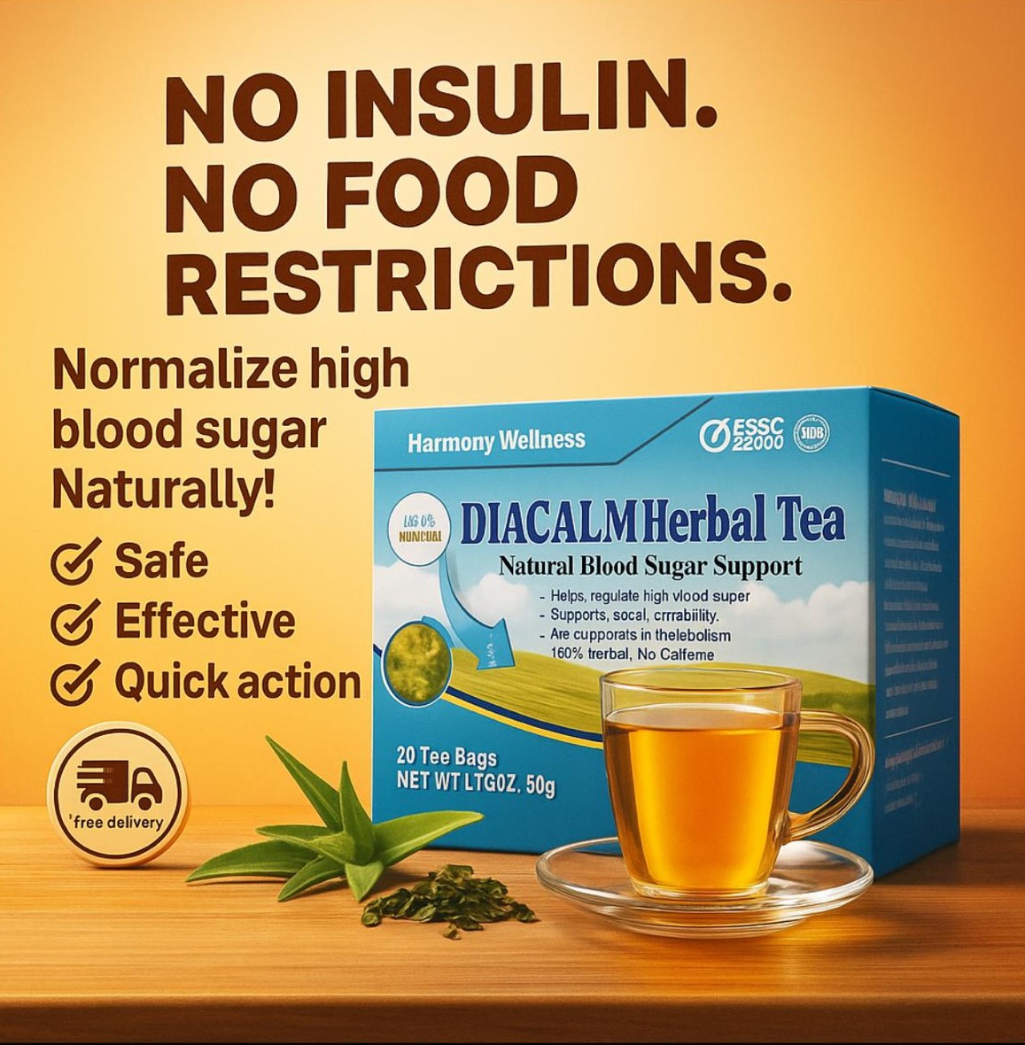 Diacalm Herbal Tea Facebook ad