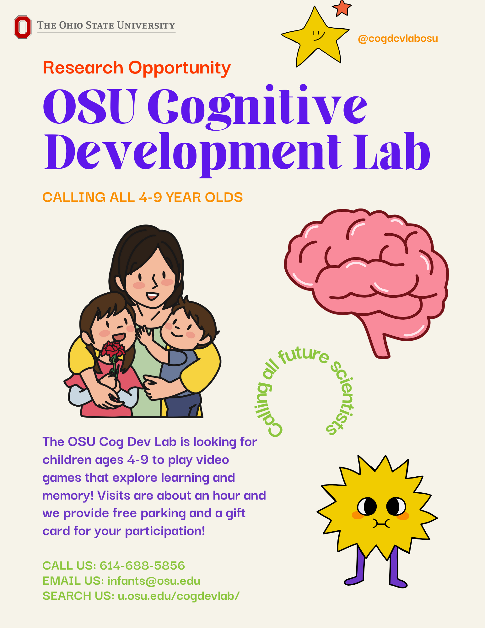 Cognitive Development Lab Facebook ad