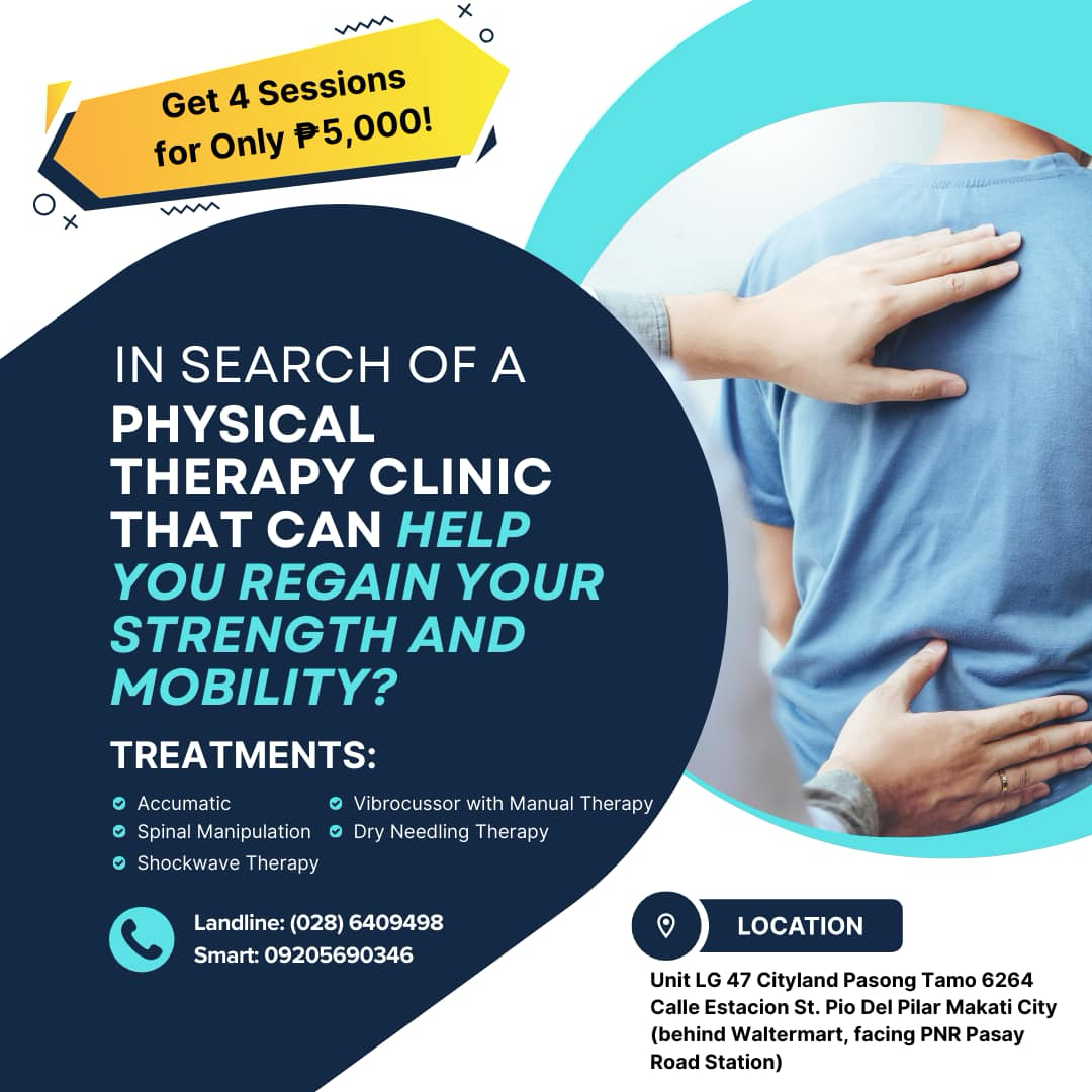 Chicago Doctor of Physical Therapy Makati Facebook ad: BOOK AN APPOINTMENT TODAY!