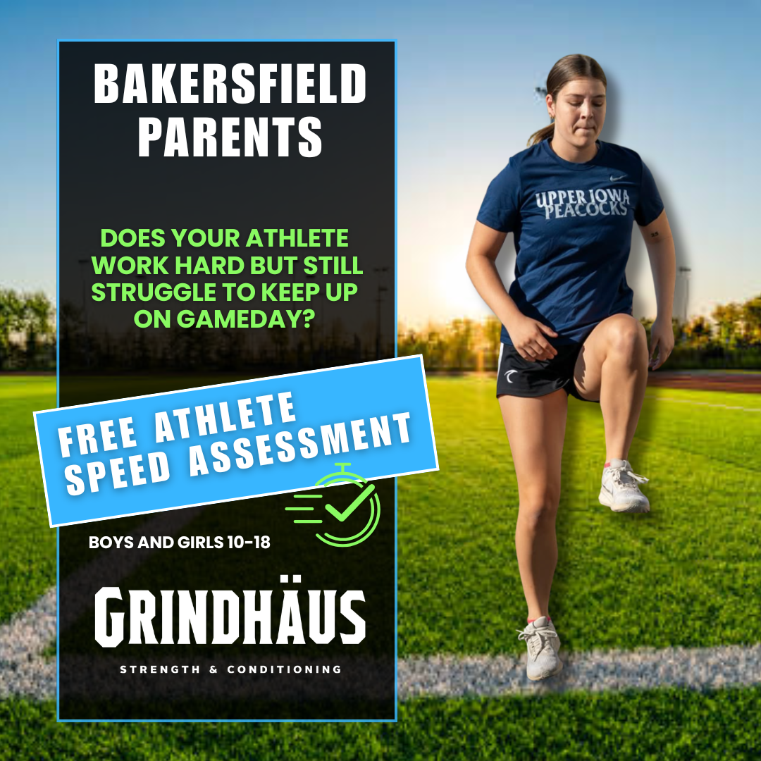 Grindhäus Strength & Conditioning Facebook ad: 𝗕𝘂𝗶𝗹𝗱 𝗙𝗮𝘀𝘁𝗲𝗿, 𝗦𝘁𝗿𝗼𝗻𝗴𝗲𝗿 𝗠𝗼𝘃𝗲𝗺𝗲𝗻𝘁