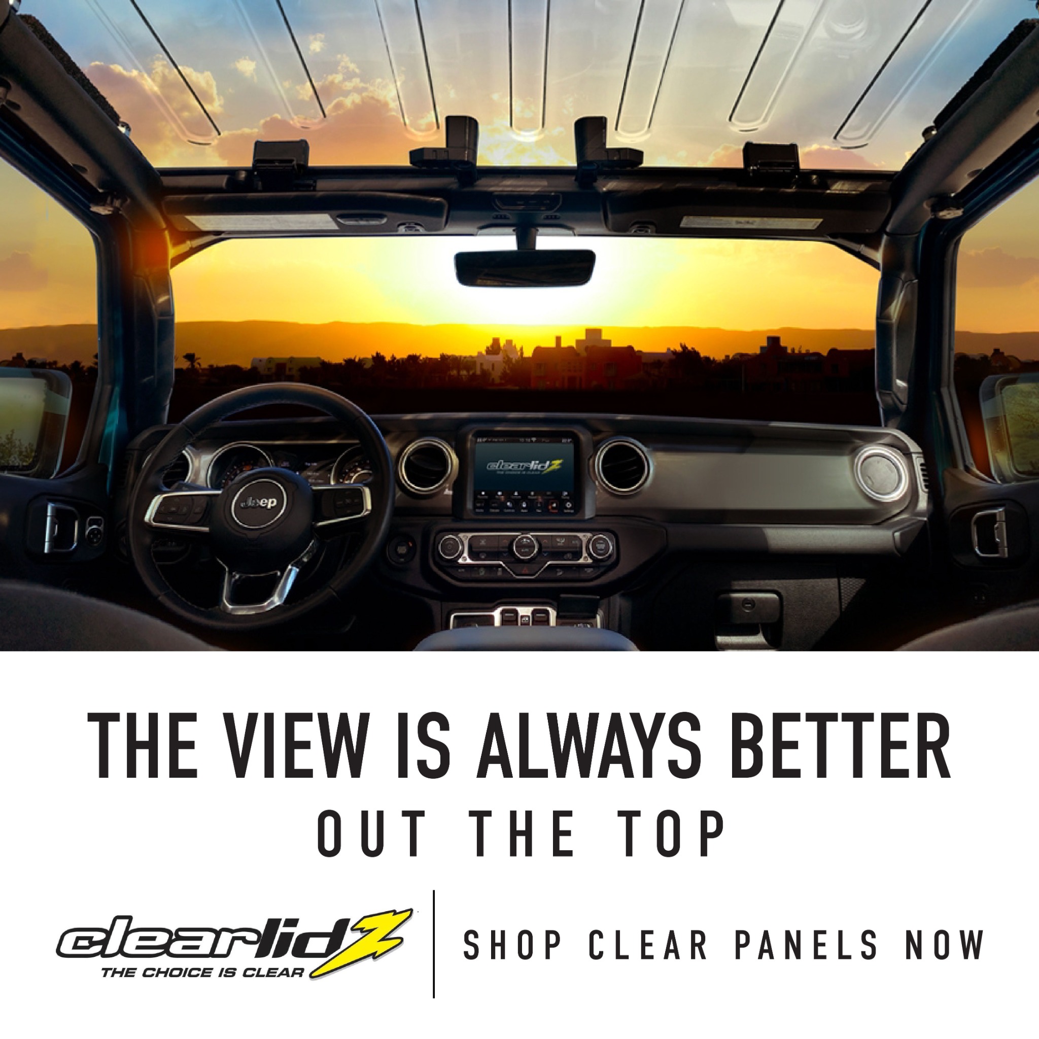 Clear Lidz for Jeeps Facebook ad: #1 In Jeep Top Visibility