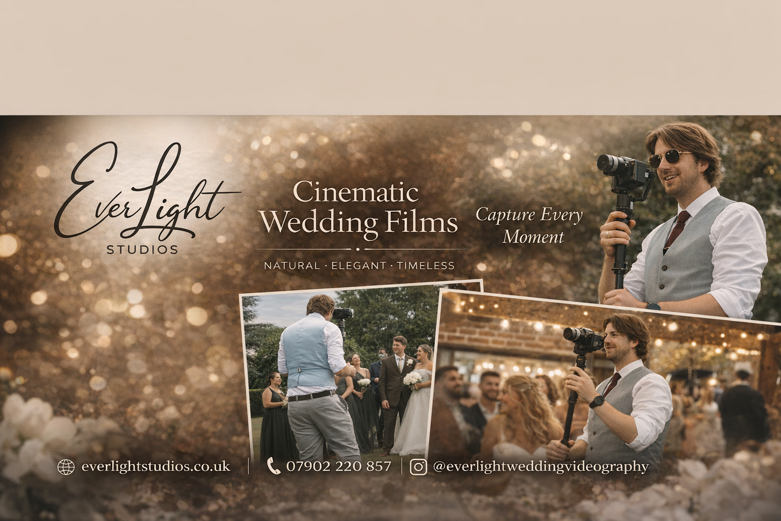 Everlight Studios - Cheshire Wedding Videography Facebook ad: Everlight Studios captures the real moments of your…