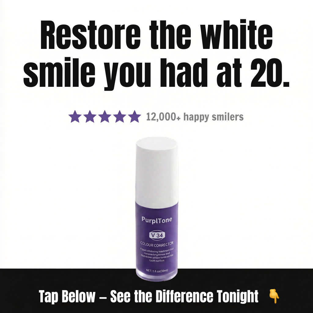 PurplTone Facebook ad: Get back the smile you stopped thinking about.