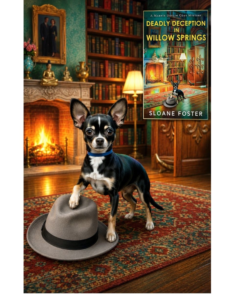 Sloane Foster Cozy Mysteries Facebook ad: The Porch Light Was On. It Wasn't Enough.