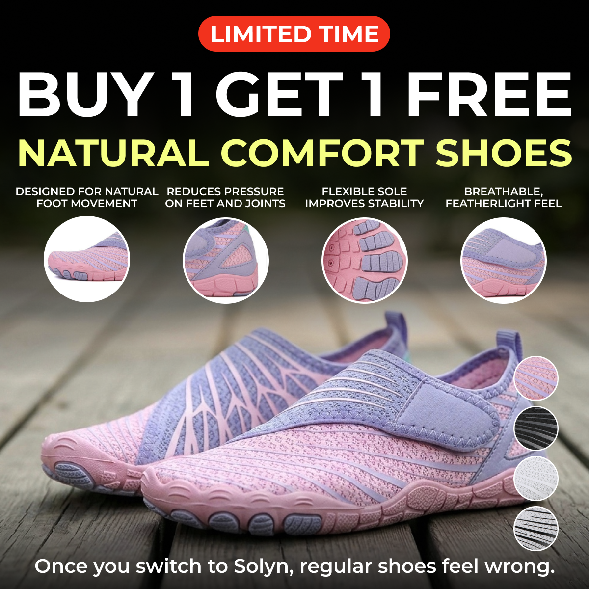 Voyabarefoot Facebook ad