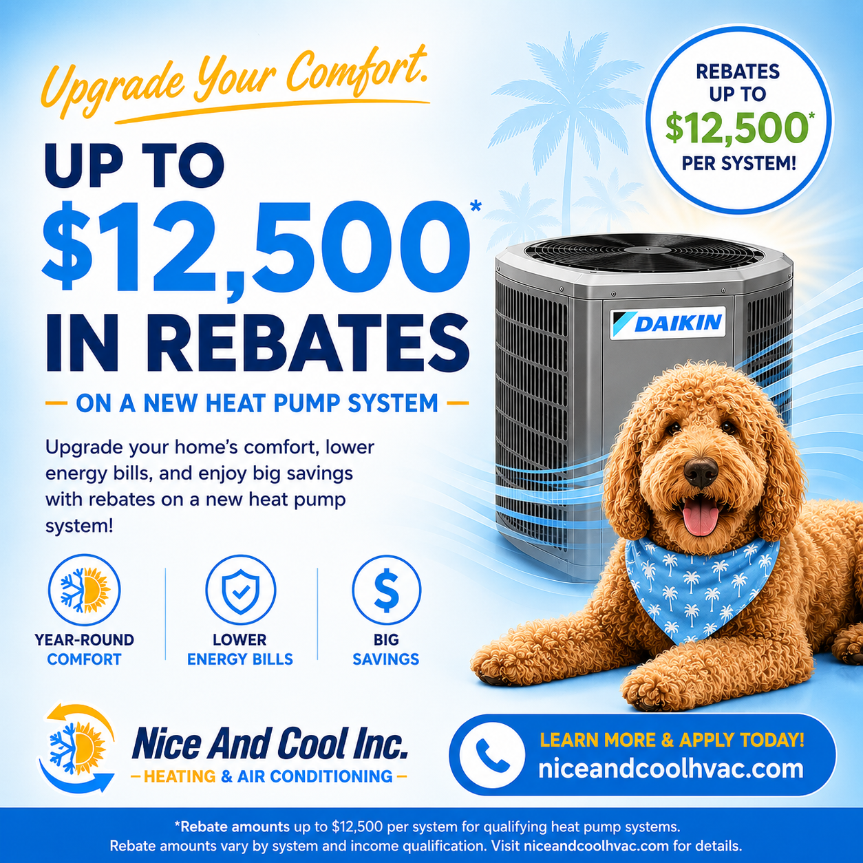 Nice And Cool Inc. Facebook ad: New AC before Summer!