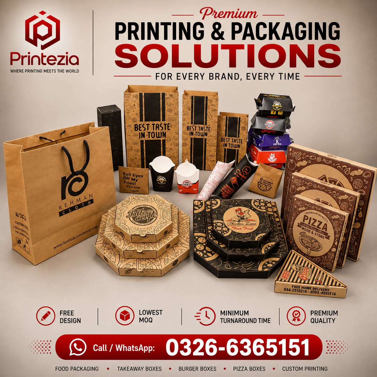 printezia Facebook ad: Food Packaging