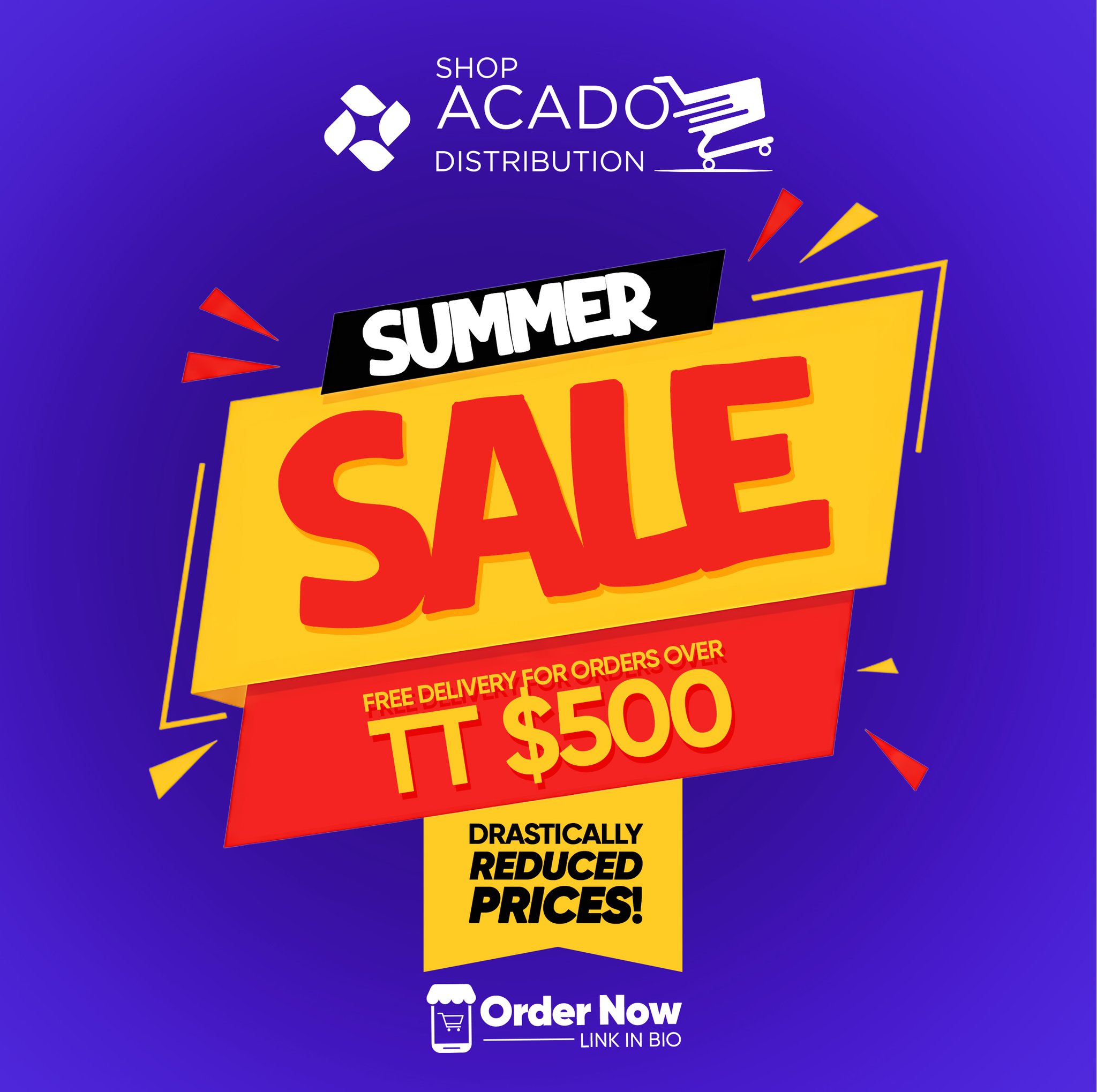 Shop Acado Distribution Facebook ad: Don’t Miss Our MASSIVE Summer Sale!