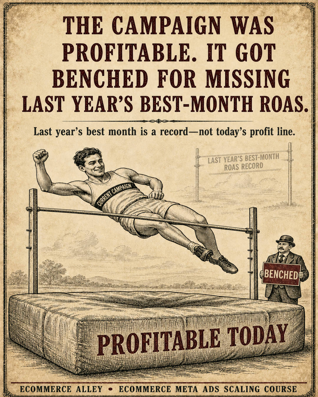 Josh Coffy Facebook ad: Do not bench a profitable campaign