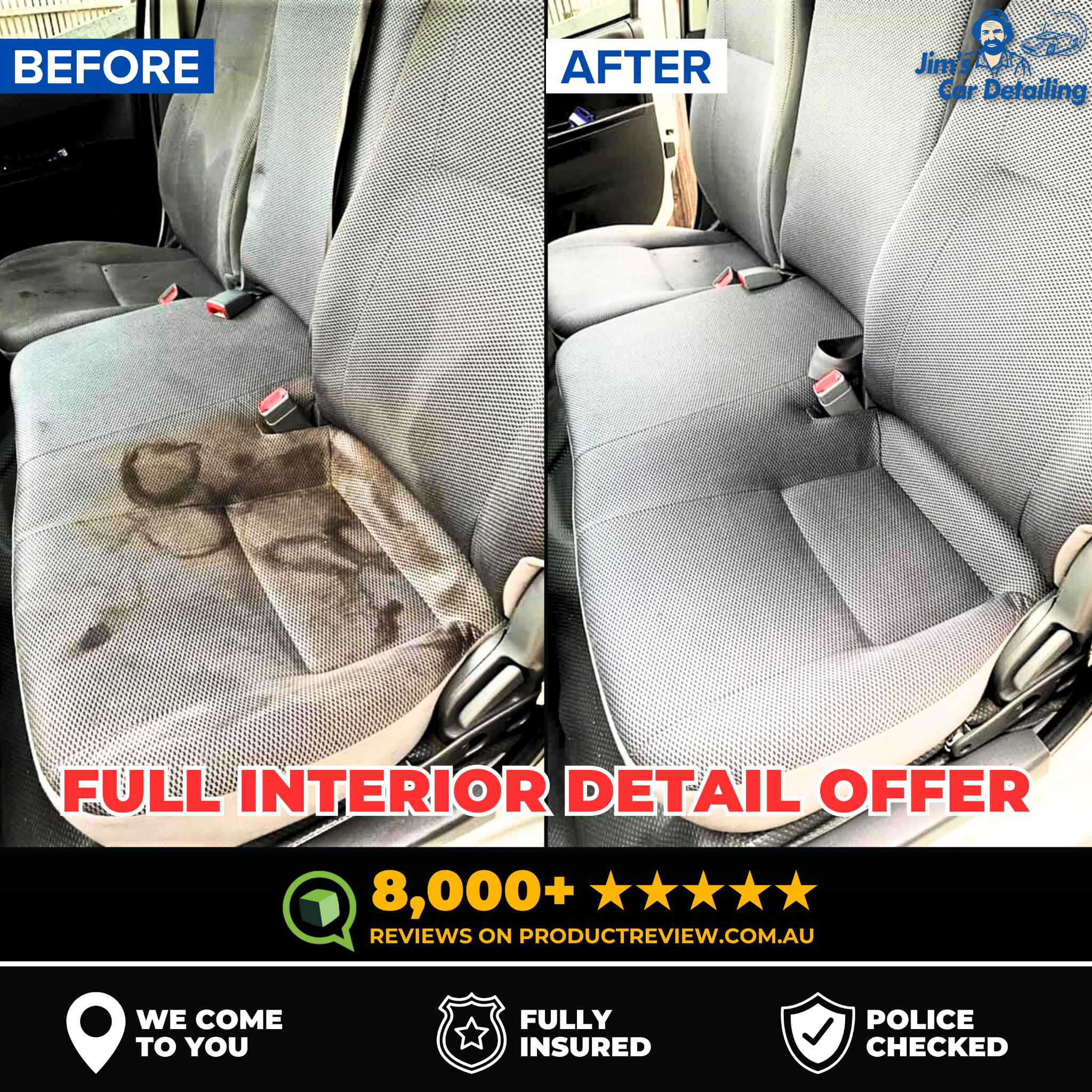 Jim's Car Detailing Facebook ad