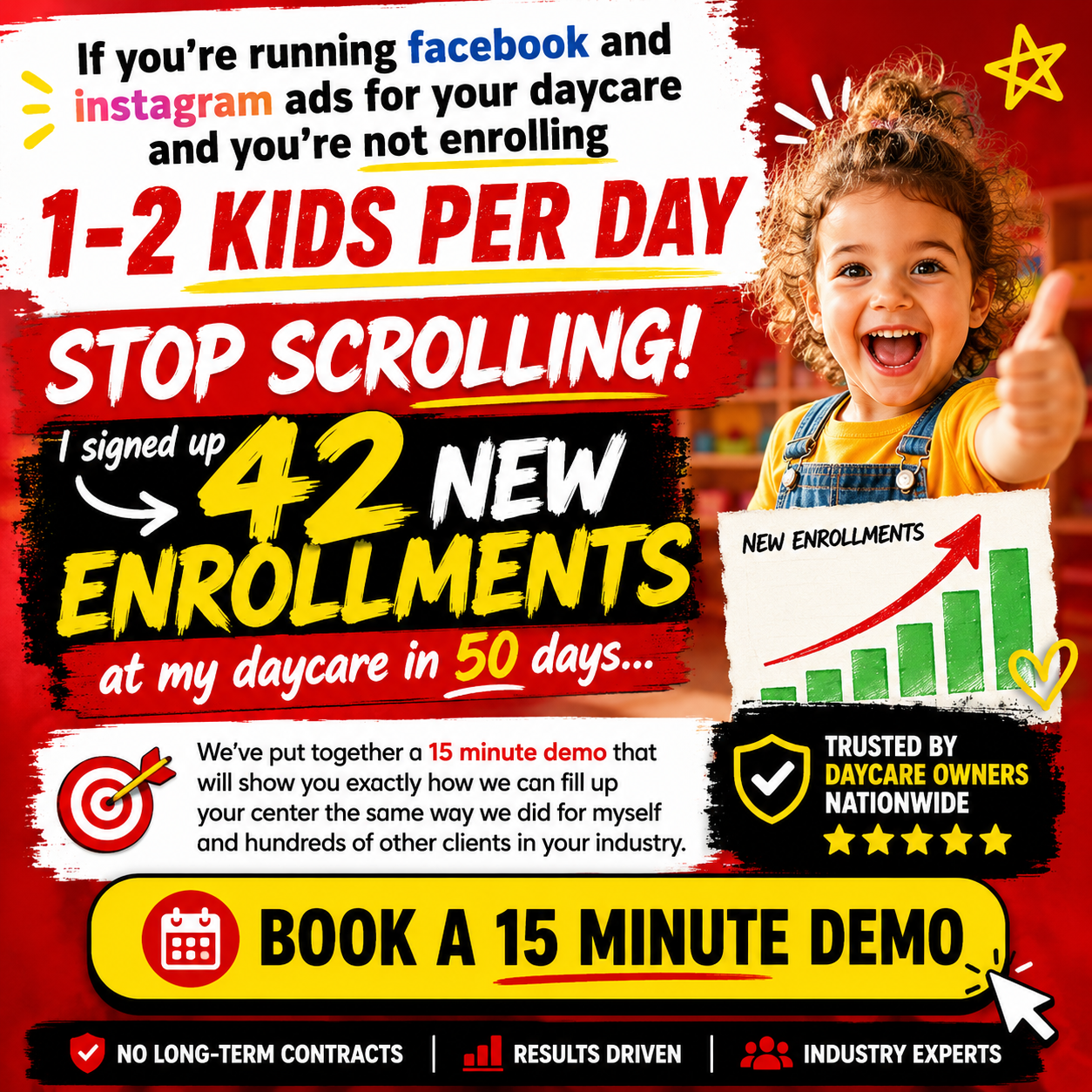 ScaleDaycares Facebook ad: PSA: All Daycare and Childcare Owners!