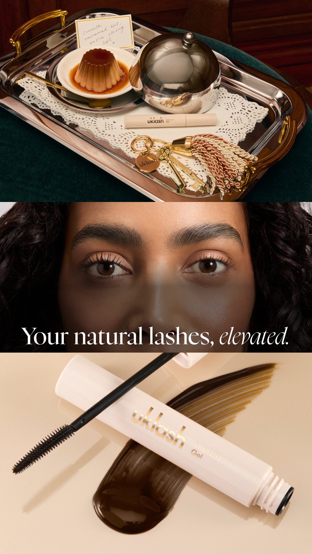 Uklash Facebook ad: NEW IN: Lash Lift Gel