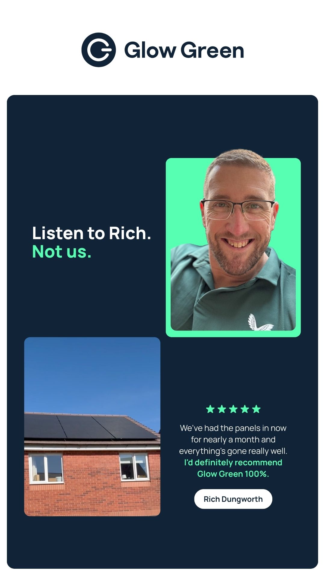 Glow Green Facebook ad
