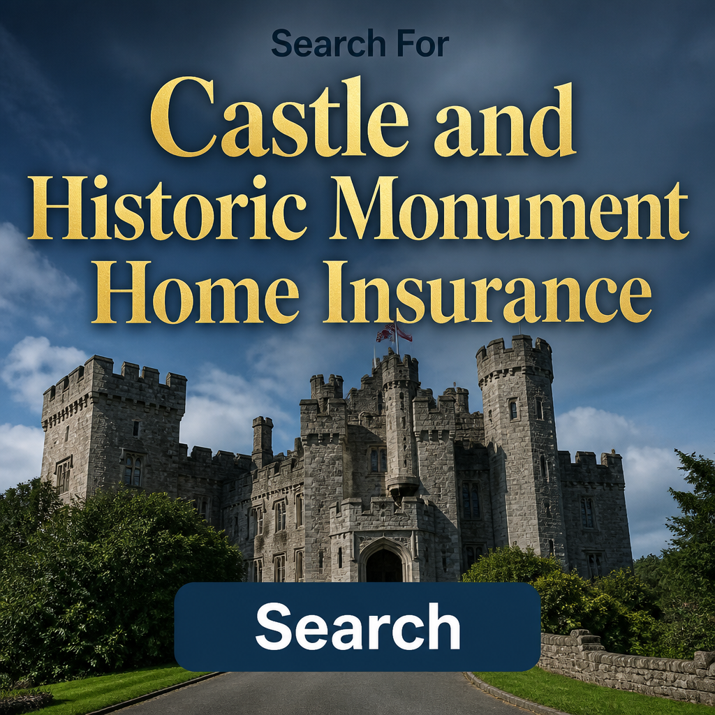 Service Excellence Hub Facebook ad: Search for Home Insurance Castle and Historic Monuments