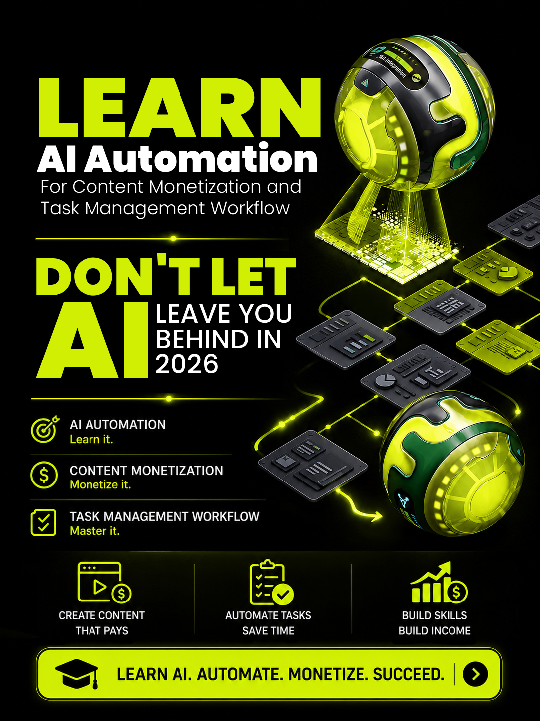 Netisens ICT Facebook ad: AI AUTOMATION CLASS, JULY COHORT 2026