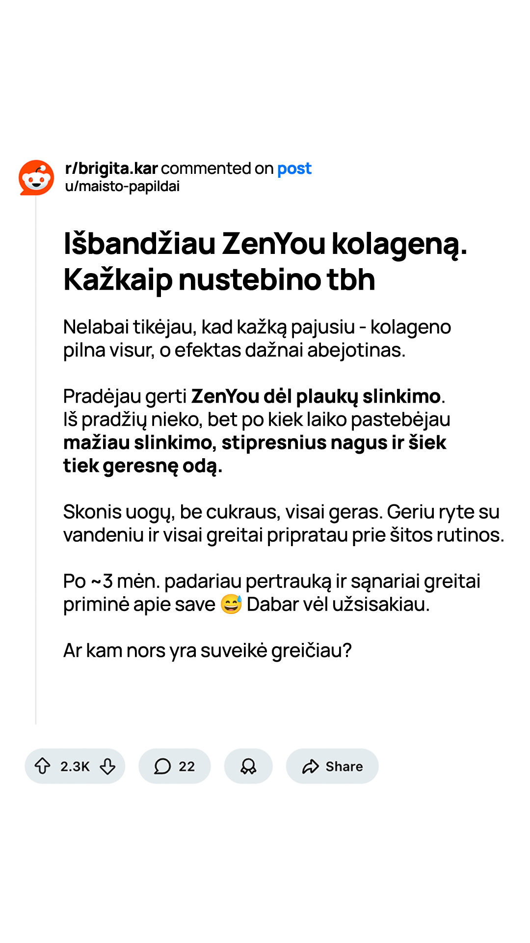 Ilgaamžiškumo ABC Facebook ad