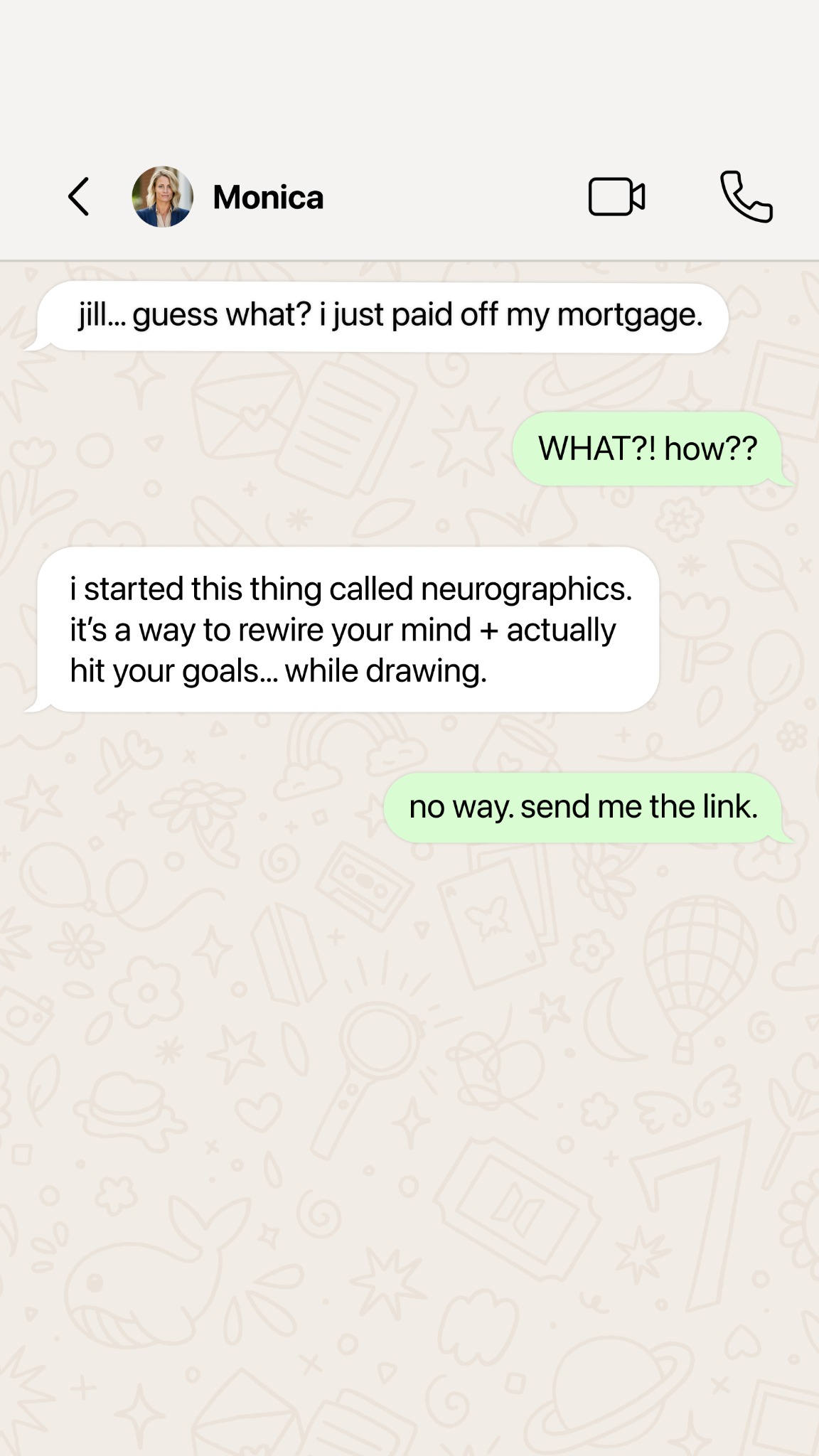Mindful Line Facebook ad
