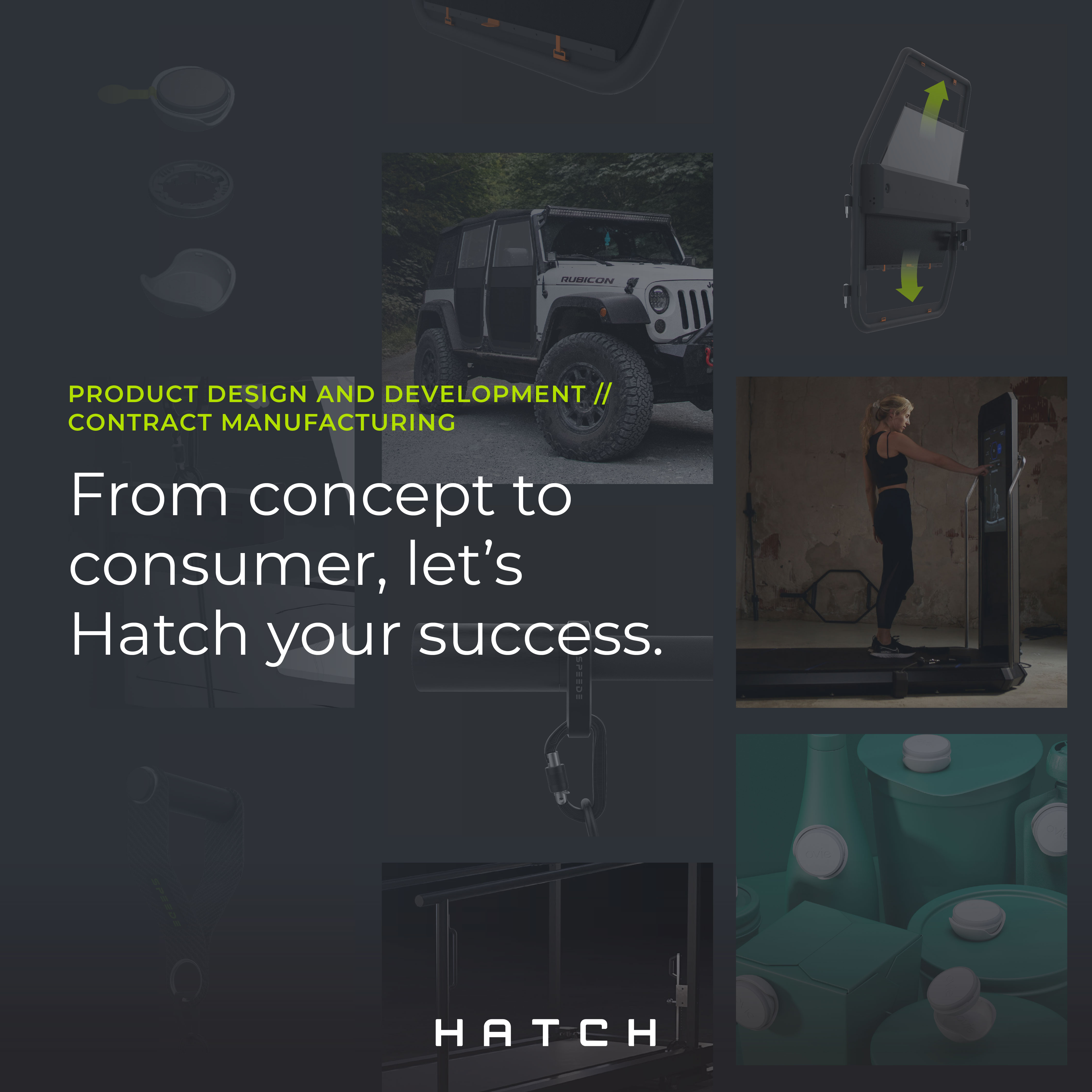 Hatch Product Development & Contract Manufacturing Facebook ad