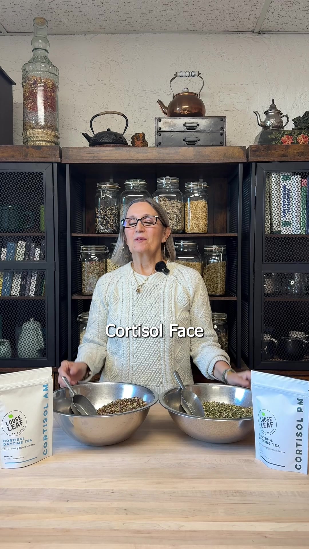 Loose Leaf Tea Market Facebook ad: Wired but tired? Fix that.
