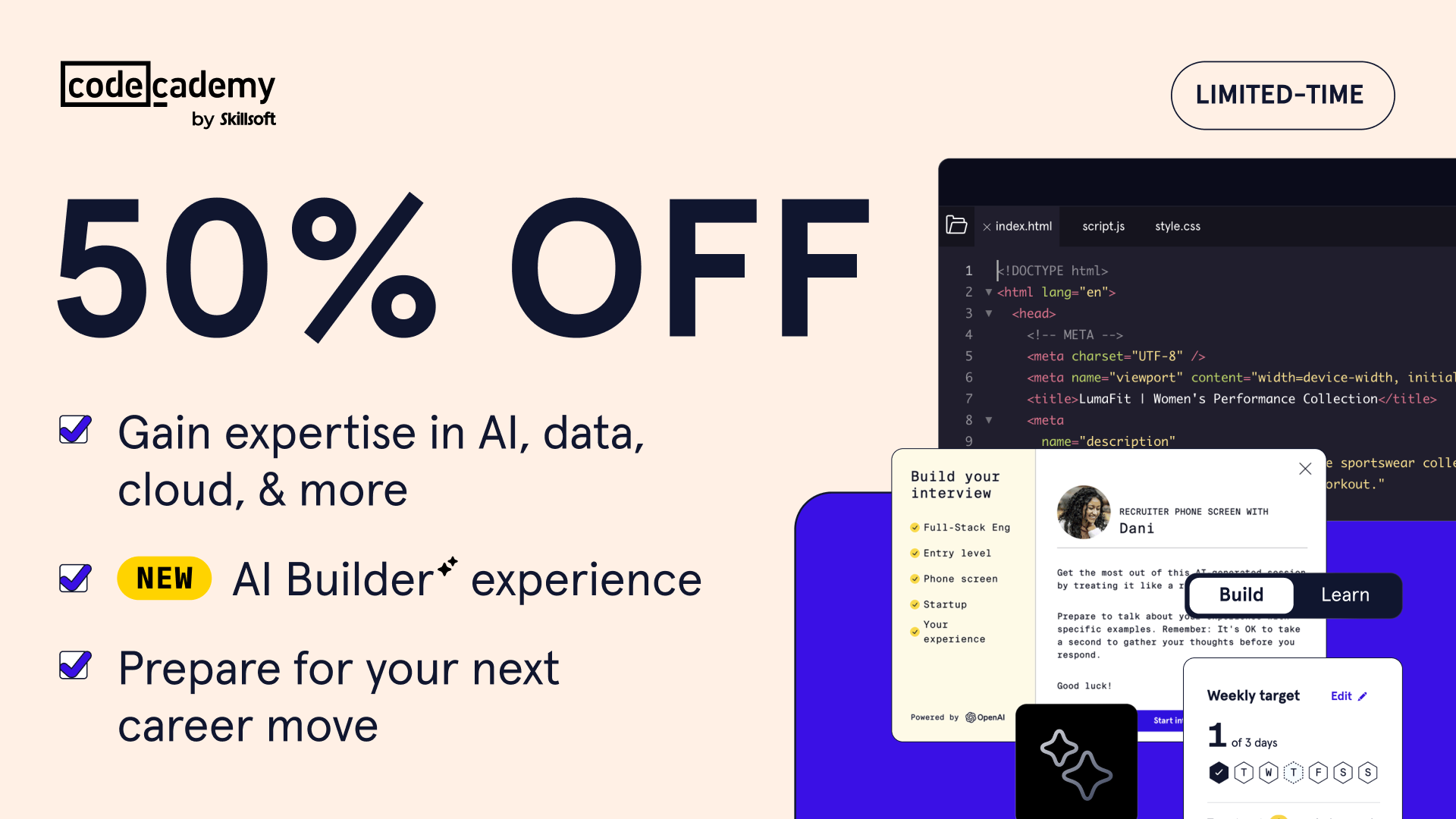 Codecademy Facebook ad